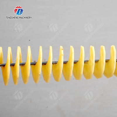 Electric potato twister fries  Potato chips  Potato flake processing production Supplying Cutting Transporting Machine