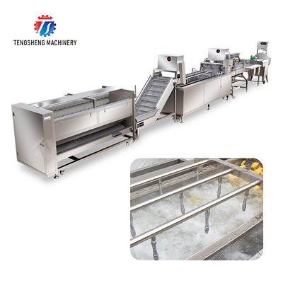 Brush bubble cleaning, drying, selection and cutting production line Revolutionize Your Food Production with Our State-of-the-Art Fruit And Vegetable Processing Line